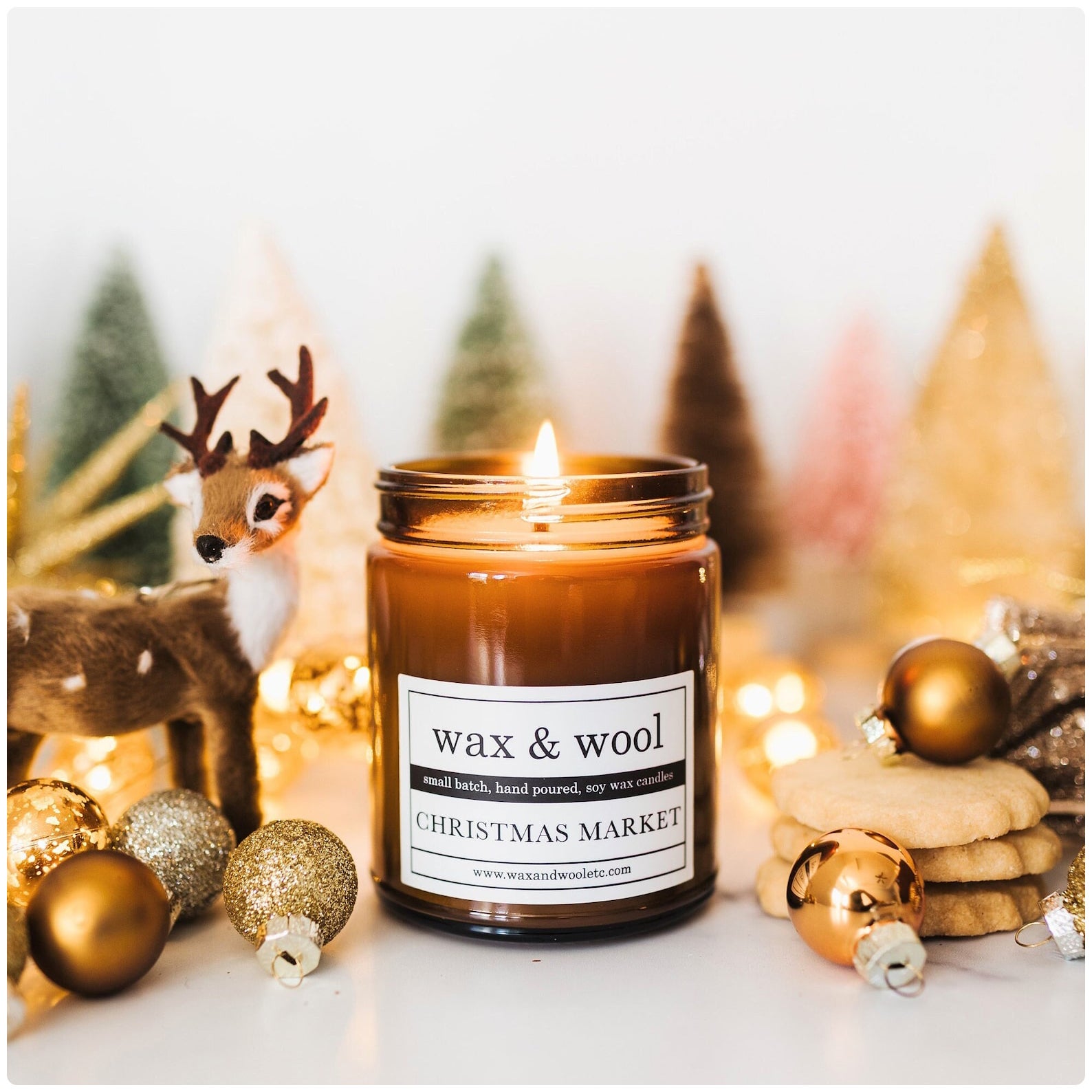 Wax + Wool Candles Holiday 2022 Westport Yarns