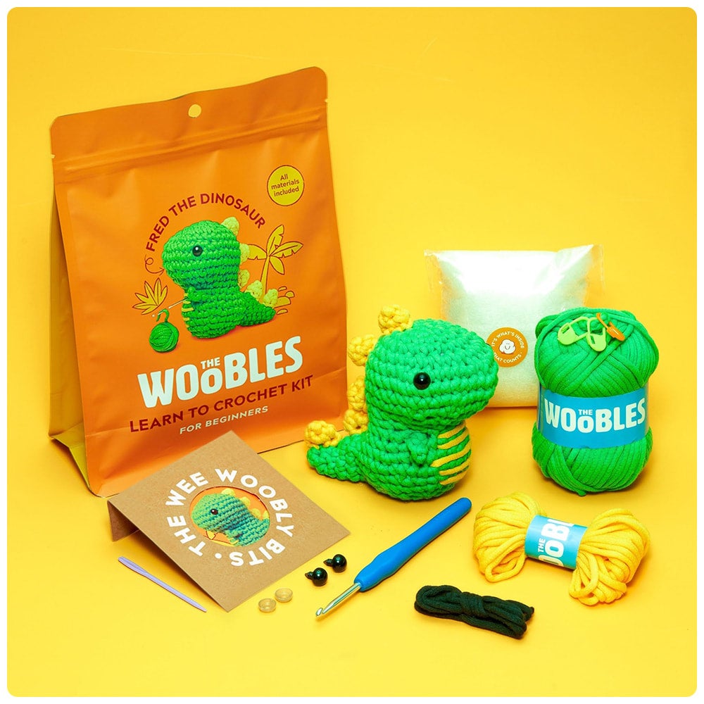 the-woobles-fred-the-dinosaur-beginner-crochet-kit-stitch-haven